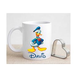 Donald Duck Personalized Mug , Disney Mug , Custom Mug , Disney Mug , Funny Mug, Disney Lovers Gift Mug , Coffee Mug ,