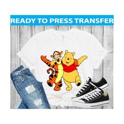 ready to press winnie & friends, winnie the pooh transfer, winnie the pooh dtf transfer, sublimation transfers, winnie t