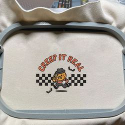 creep it real embroidery, retro halloween embroidery, horror movie embroidery, horror movie character embroidery, tis the season