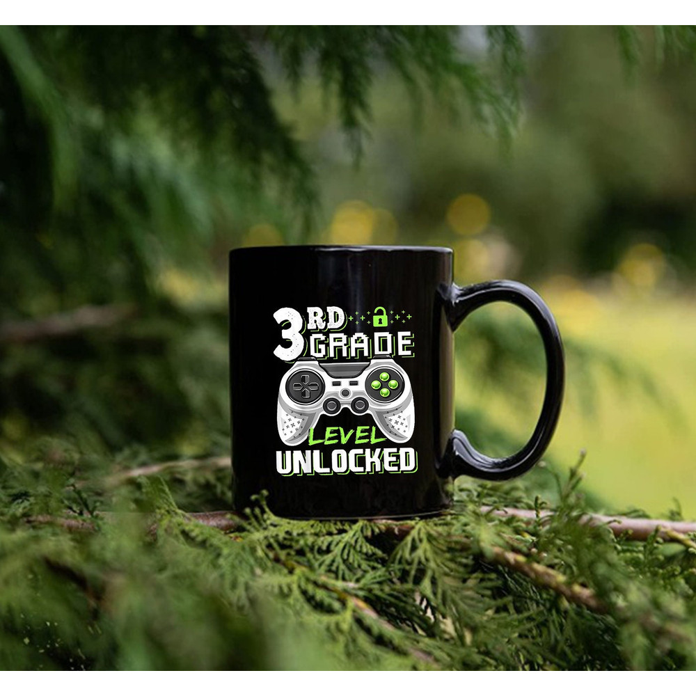 3rd Grade Level Unlocked Video Game Back to School Boys Gifts Mug - 3.jpg