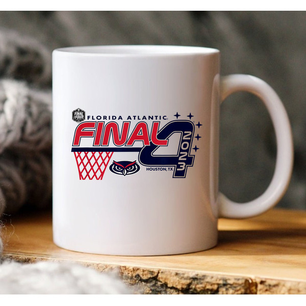 2023 Basketball Mug, Florida Atlantic Owls Final Four 2023 Basketball, Mug Sport - 1.jpg