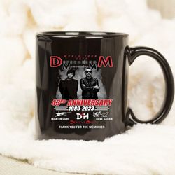 2023 Depeche Mode Memento Mori Mug, Memento Mori 43Rd Anniversary Martin Gore And Dave Gahan Thank You For The Memories