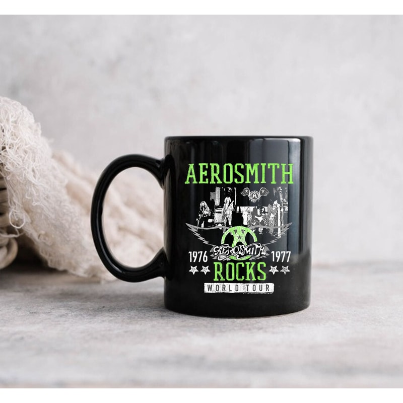 Aerosmith Rocks World Tour 1977 Mug, Aerosmith Rocks Band, Gift For Fans, Music Love Gift - 2.jpg