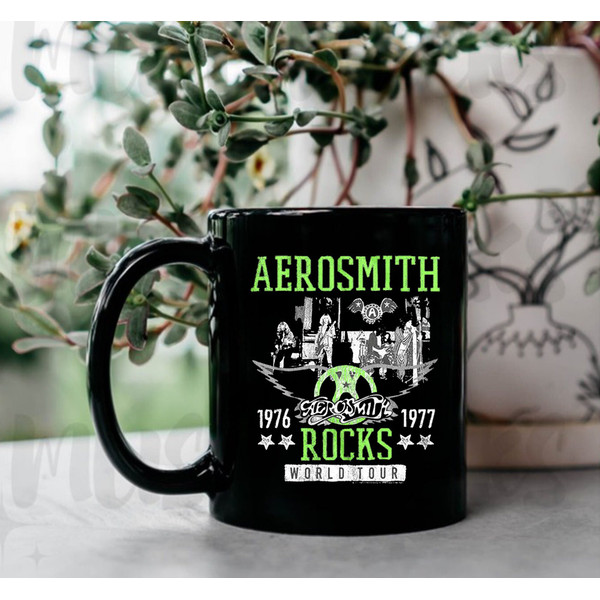 Aerosmith Rocks World Tour 1977 Mug, Aerosmith Rocks Band, Gift For Fans, Music Love Gift - 3.jpg