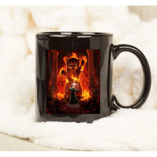 Balrog Cat Cup, Angry Cat Mug, Gifts for Friends, Gifts for Cat Lovers - 1.jpg