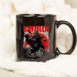 Catzilla - Funny Cat Mug, Gift Lover Cat