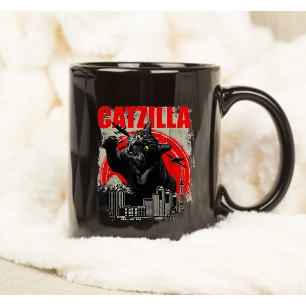 Catzilla - Funny Cat Mug, Gift Lover Cat, Coffee Mug - 1.jpg