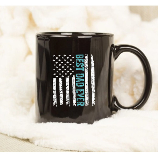Father's Day Best Dad Ever With US American Flag Mug - 1.jpg