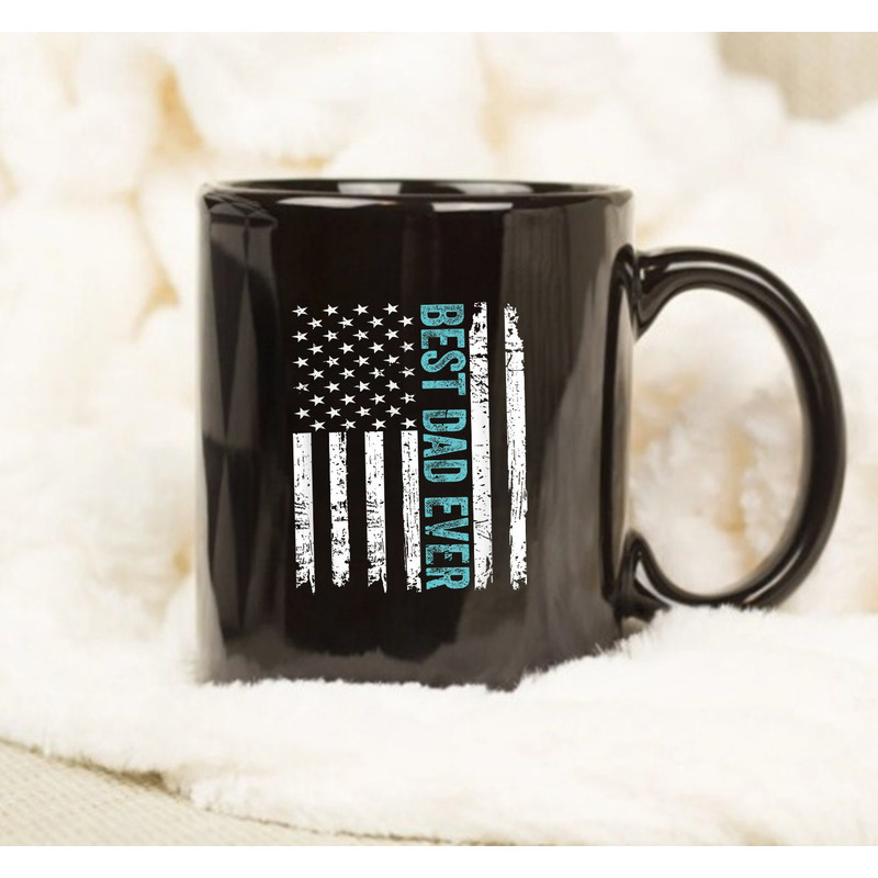 Father's Day Best Dad Ever With US American Flag Mug - 1.jpg
