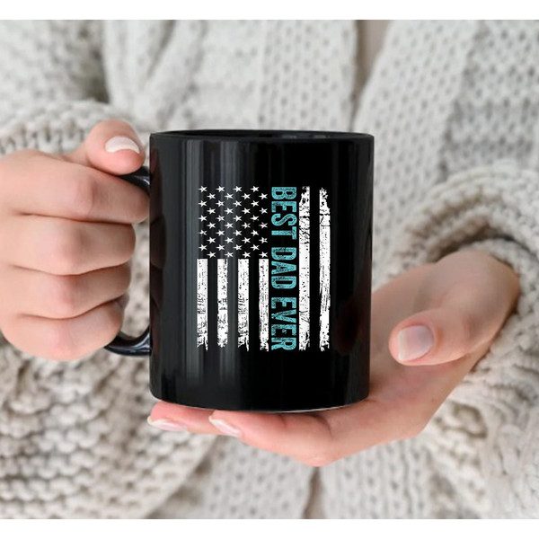 Father's Day Best Dad Ever With US American Flag Mug - 2.jpg
