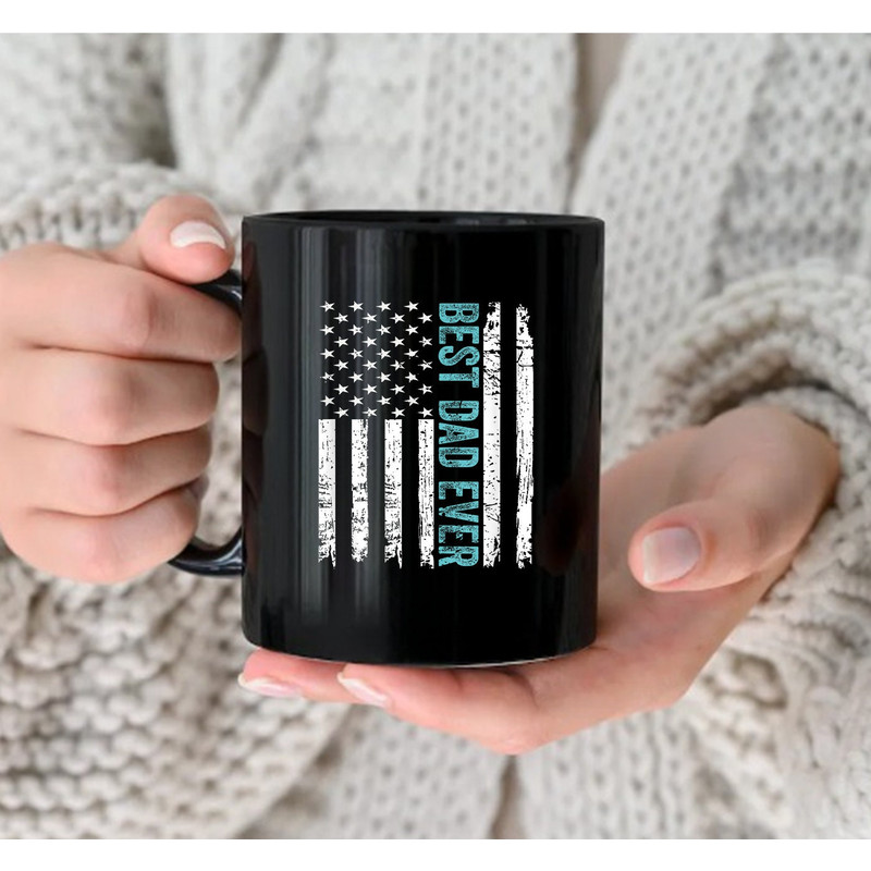 Father's Day Best Dad Ever With US American Flag Mug - 2.jpg