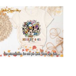 retro floral mickey & co est 1928 shirt, mickey and friend, vintage disney shirt, disney trip shirt, disney group shirt,