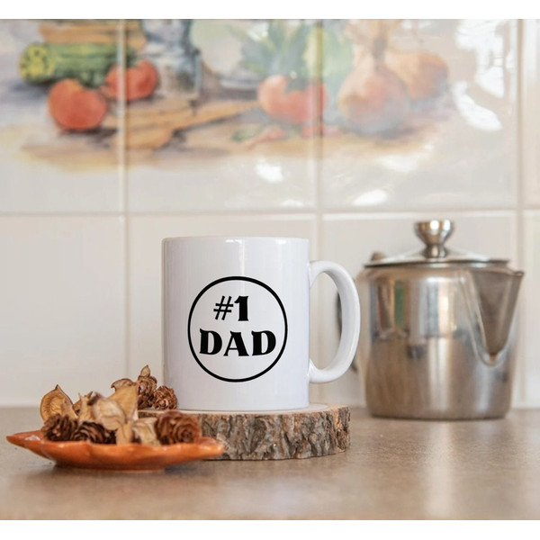 Father's Day Mug Number One Dad Perfect Coffee Mug, Father's Day Mug, Gift Dad - 3.jpg
