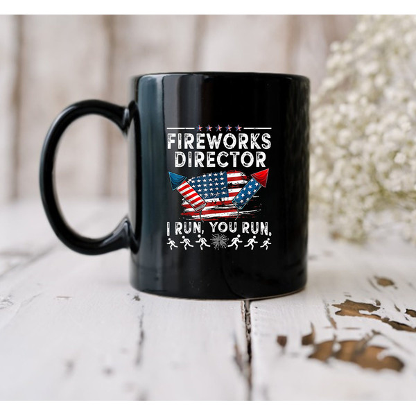 Fireworks Happy 4th Of July US Flag American 4th Of July Mug, Gift Mug - 2.jpg