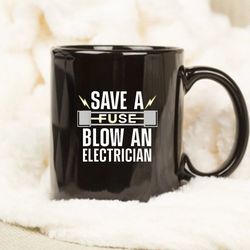 Funny Electrician Art Men Women Electrical Fuse Engineers Mug, Gift Mug