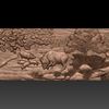3D STL Model file Panel Boars in the forest