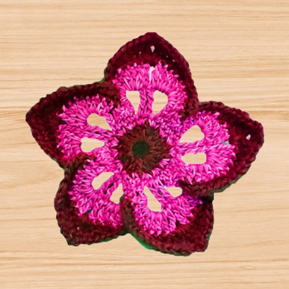 A crochet flower pattern