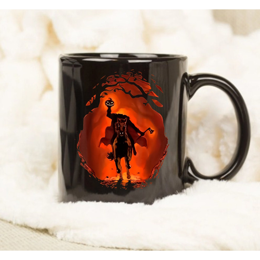 Halloween Scary Pumpkin Headless Horseman Mug, Gift Mug, Halloween Mug, Pumpkin Mug, Happy Halloween Mug, Headless Horseman Mug - 1.jpg