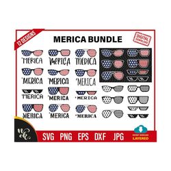 4th of july svg, 'merica svg bundle, fourth of july svg, patriotic svg files for cricut and silhouette, independence day