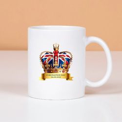 kings coronation mug, king charles iii coronation day mug
