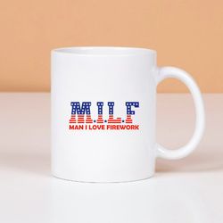 man i love fireworks funny american 4th of july mug