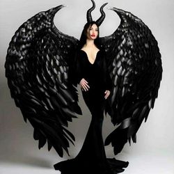 maleficent wings with claws maleficent costume, black wings, maleficent cosplay, show wings, adult angelic wings