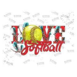 love softball sublimation png, softball design png, softball png, western design png, western digital download,digital d