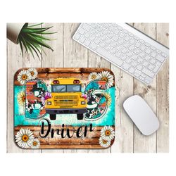 bus driver mouse pad sublimation png, bus mouse pad png, best bus driver, school bus driver png, school bus driver file
