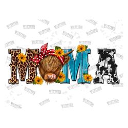 mama highland cow png sublimation design download, mama png, highland cow png, mama cow png, western mama png,sublimate
