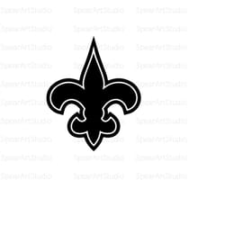 saints fleur svg, saints fleur png, commercial use, vector vinyl decal, svg files, cricut, clipart, cut file, svg file,
