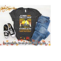 first annual wkrp thanksgiving day shirts, wkrp turkey drop shirt, november 22 1978, turkeys could fly, funny turkey swe