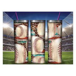 baseball serape tumbler png, baseball 20oz skinny tumbler png, american baseball png, leopard tumbler png, baseball tumb