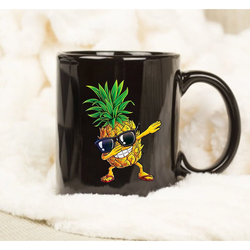 Pineapple Mug, Dabbing Pineapple Sunglasses, Aloha Beaches Hawaii Hawaiian - 1.jpg