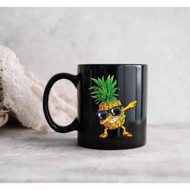 Pineapple Mug, Dabbing Pineapple Sunglasses, Aloha Beaches Hawaii Hawaiian - 3.jpg