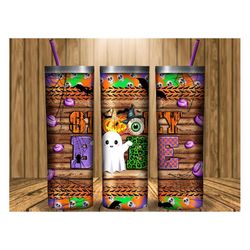 western spooky babe tumbler png sublimation design, 20oz skinny tumbler png, halloween tumbler png, leopard tumbler png,