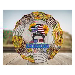 all american mama wind spinner png sublimation design,wind spinner png, american wind spinner png, western wind spinner,