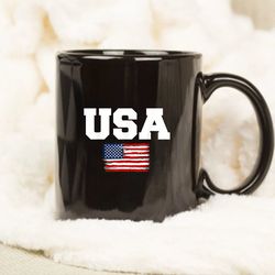 usa flag patriotic 4th of july america day of independence mug, anniversary gift