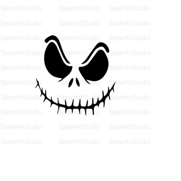 Jack Skellington Svg, Jack Skellington Face Svg, Jack Skelli - Inspire ...