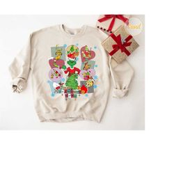 in my grinchmas eras shirt, family comfort colors christmas holiday tshirt, cute santa claus merry xmas party sweatshirt