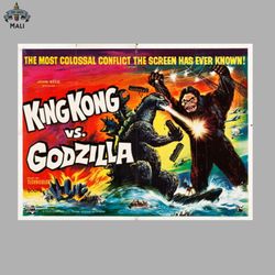 vintage kong vs godzilla sublimation png download