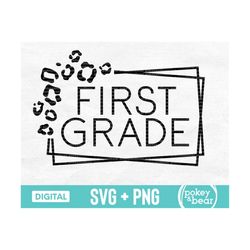 leopard first grade svg, cheetah first grade png sublimation design, 1st grade svg, first grade teacher shirt svg cut fi