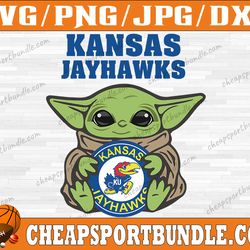 kansas jayhawks baby yoda svg, kansas jayhawks svg, n c a a teams svg, n c a a svg, png, dxf, eps, instant download