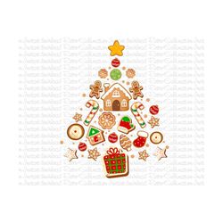 christmas doodle cookies tree cake png, christmas gingerbread cookies, merry christmas png, christmas cookies png, chris