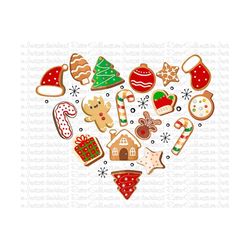 retro christmas doodle cookies png, gingerbread cookies, merry christmas png, christmas cookies png, christmas tree cake