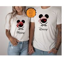 mickey and minnie pirates matching family shirts,disney pirates of caribbean shirt,a pirate's life tee,mickey and minnie