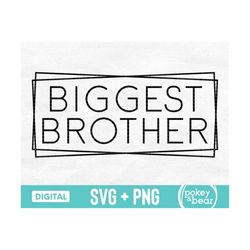 biggest brother svg, big brother shirt svg, big brother png sublimation design, big bro cut file, digital download