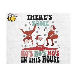 there's some ho ho ho in this house png, funny pink santa claus png, twerking santa claus png, funny santa christmas png
