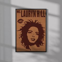 Lauryn Hill Poster  Music Poster  Wall Art  Wall Decor