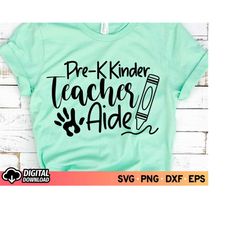 pre-k kinder teacher aide svg, paraprofessional svg, para svg, teacher aide svg, kids svg, kindergarten svg, pre-k svg,