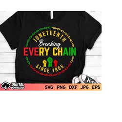 juneteenth svg, breaking every chain svg, since 1865 juneteenth svg, free ish svg, black history svg, juneteenth shirt s